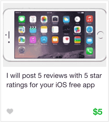 paid app review via fiverr